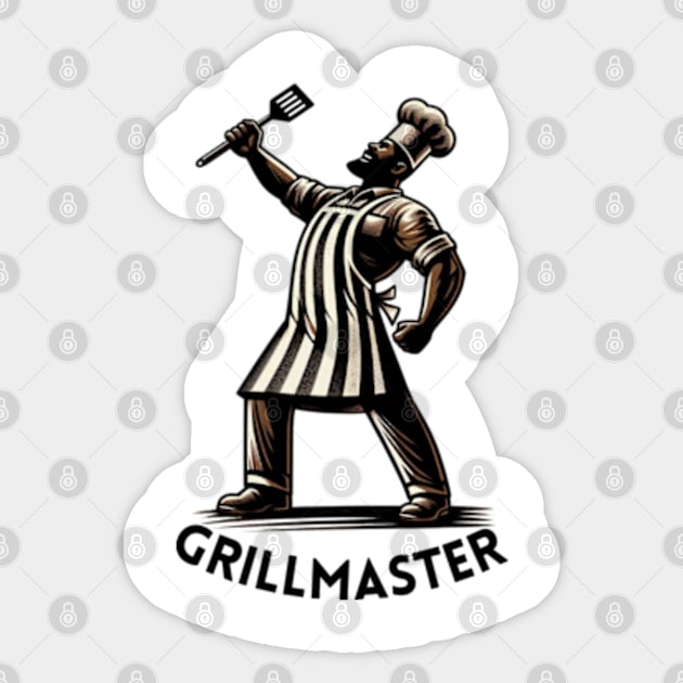 Grillmaster! Sticker by Desert Owl Designs